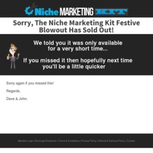 The Niche Marketing Kit - Massive Blowout! — Niche Marketing Kit